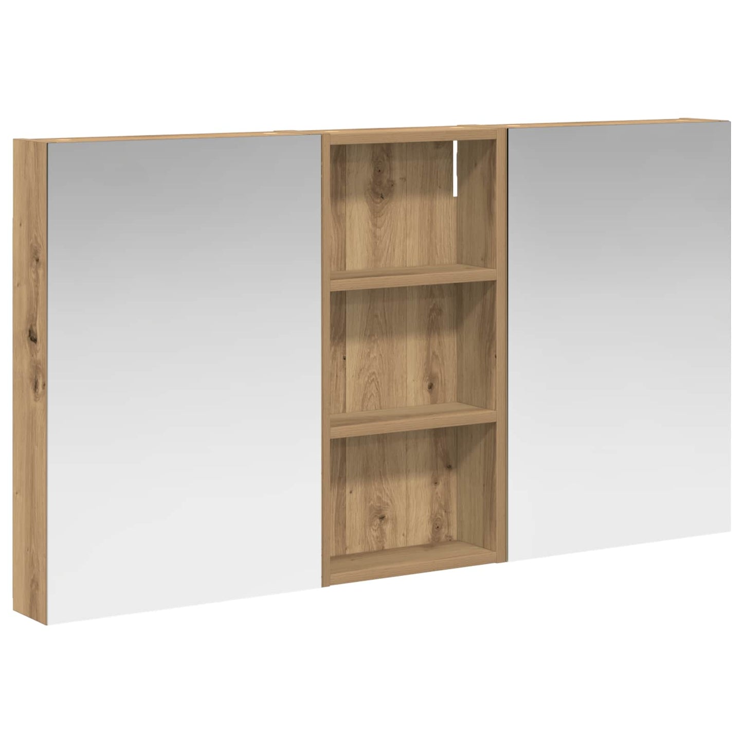 Bathroom Cabinet Set 3 pcs 110 x 10.5 x 60.5 cm Engineered wood