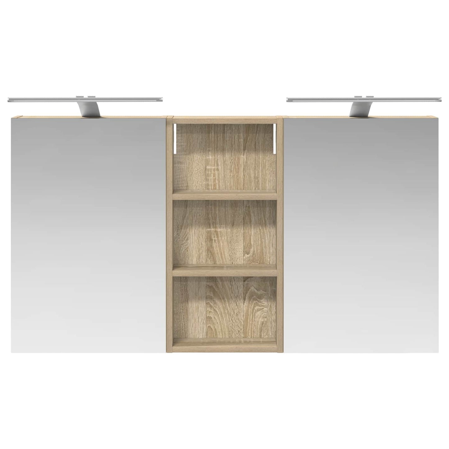 Bathroom Cabinet Set 3 pcs 110 x 10.5 x 60.5 cm Engineered wood