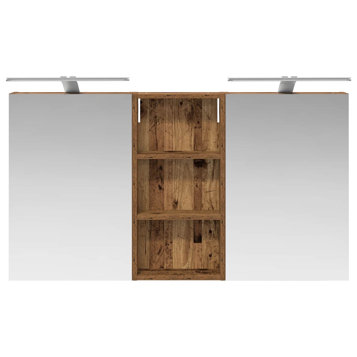 Bathroom Cabinet Set 3 pcs 110 x 10.5 x 60.5 cm Engineered wood