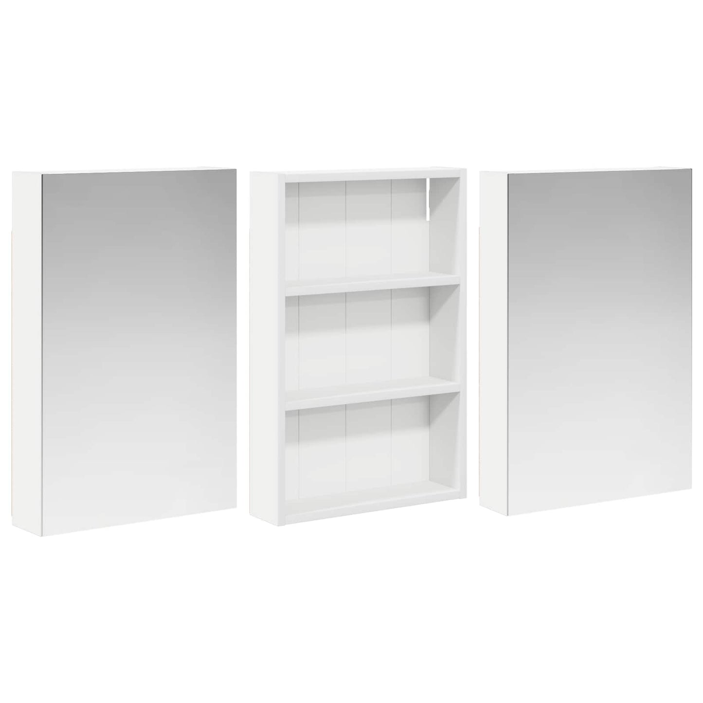Bathroom Cabinet Set 3 pcs 120 x 10.5 x 60.5 cm Engineered wood