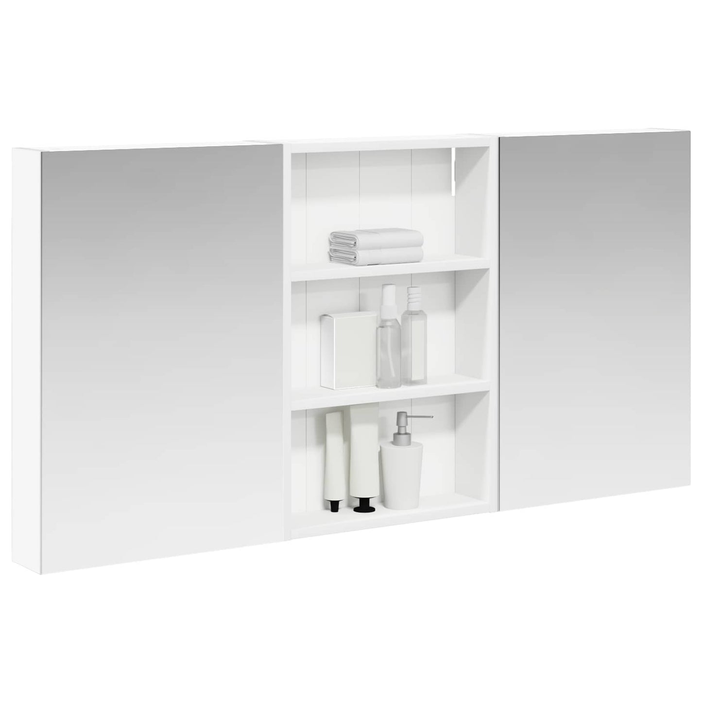 Bathroom Cabinet Set 3 pcs 120 x 10.5 x 60.5 cm Engineered wood
