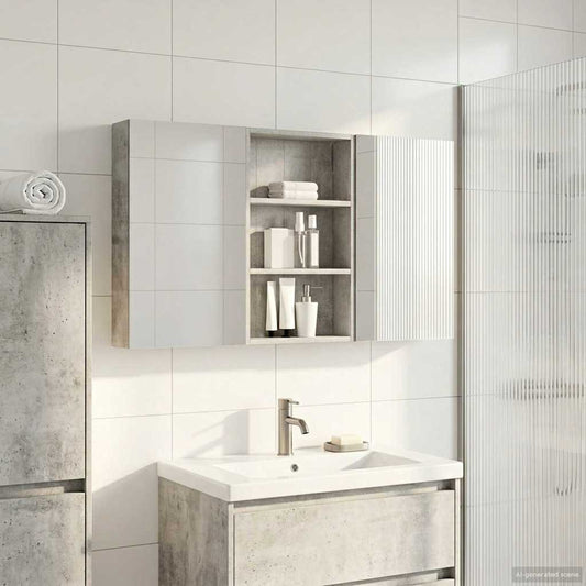 Bathroom Cabinet Set 3 pcs 120 x 10.5 x 60.5 cm Engineered wood