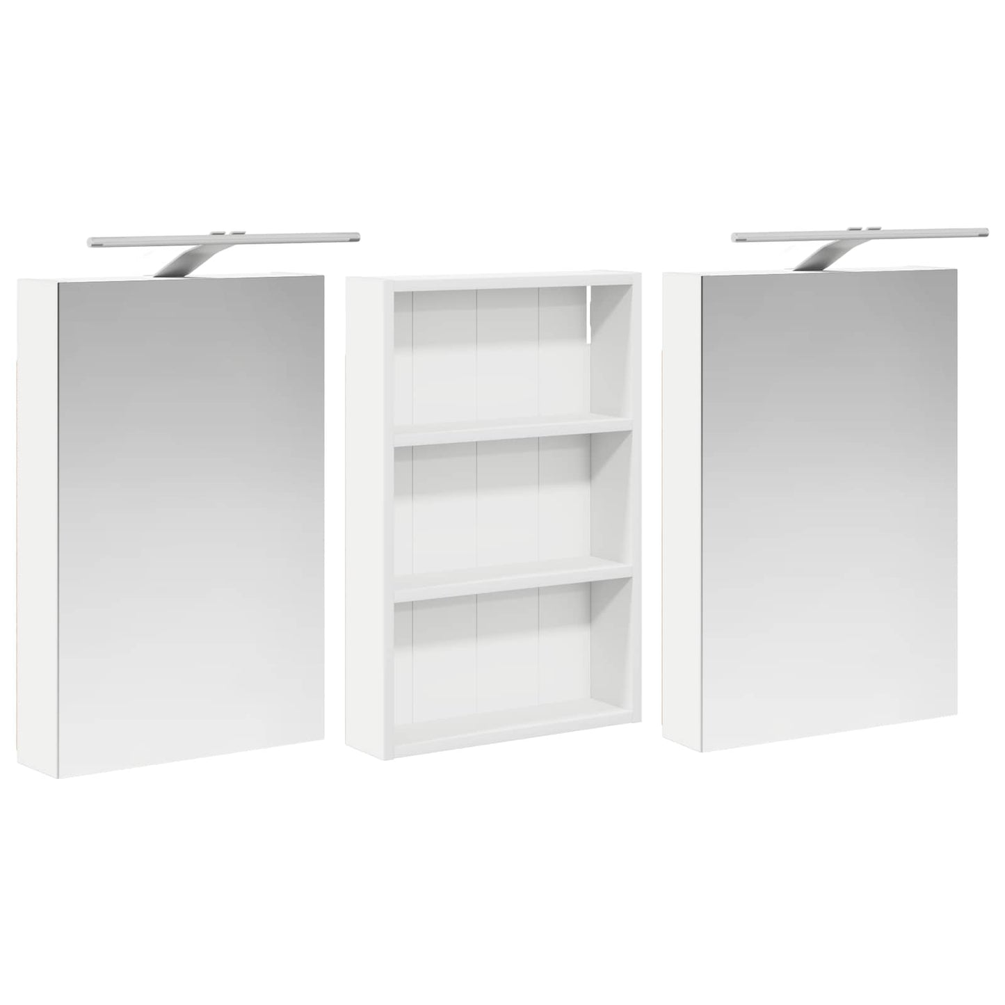 Bathroom Cabinet Set 3 pcs 120 x 10.5 x 60.5 cm Engineered wood