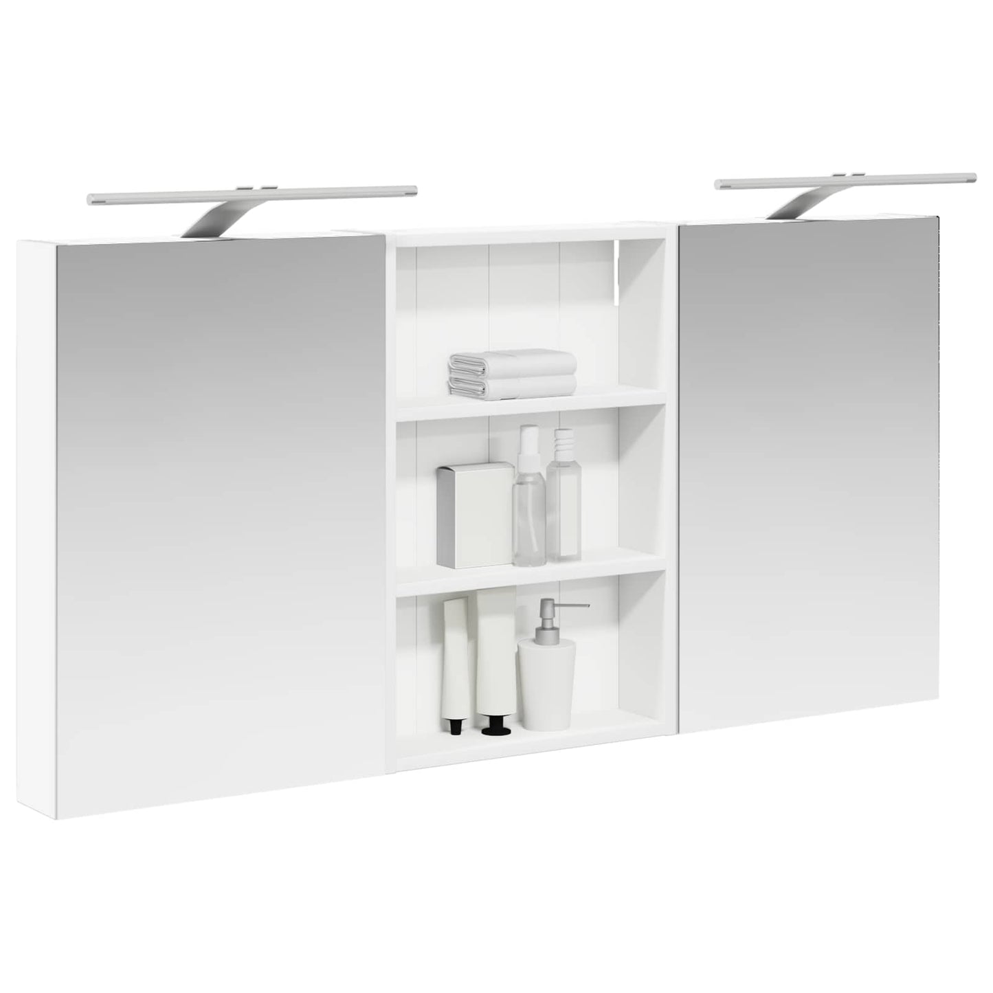 Bathroom Cabinet Set 3 pcs 120 x 10.5 x 60.5 cm Engineered wood