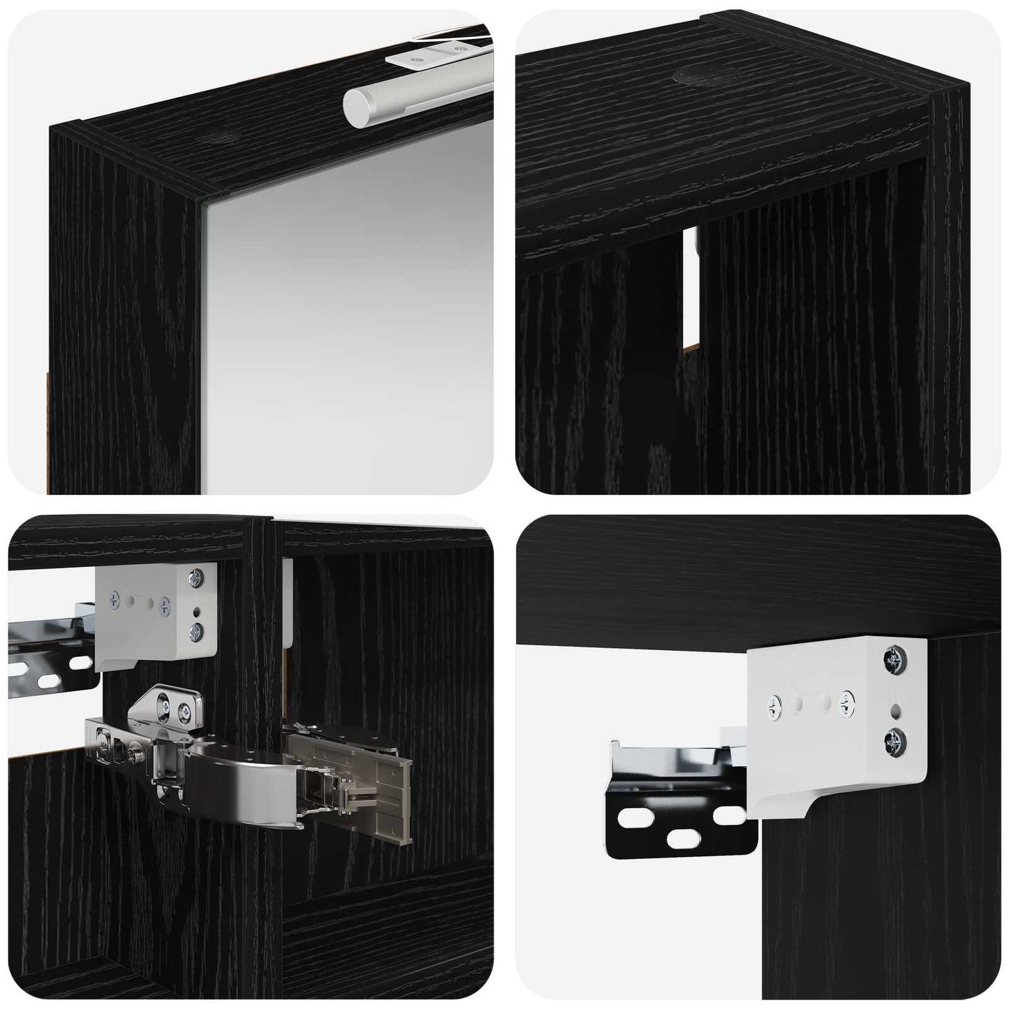 Bathroom Cabinet Set 3 pcs 120 x 10.5 x 60.5 cm Engineered wood