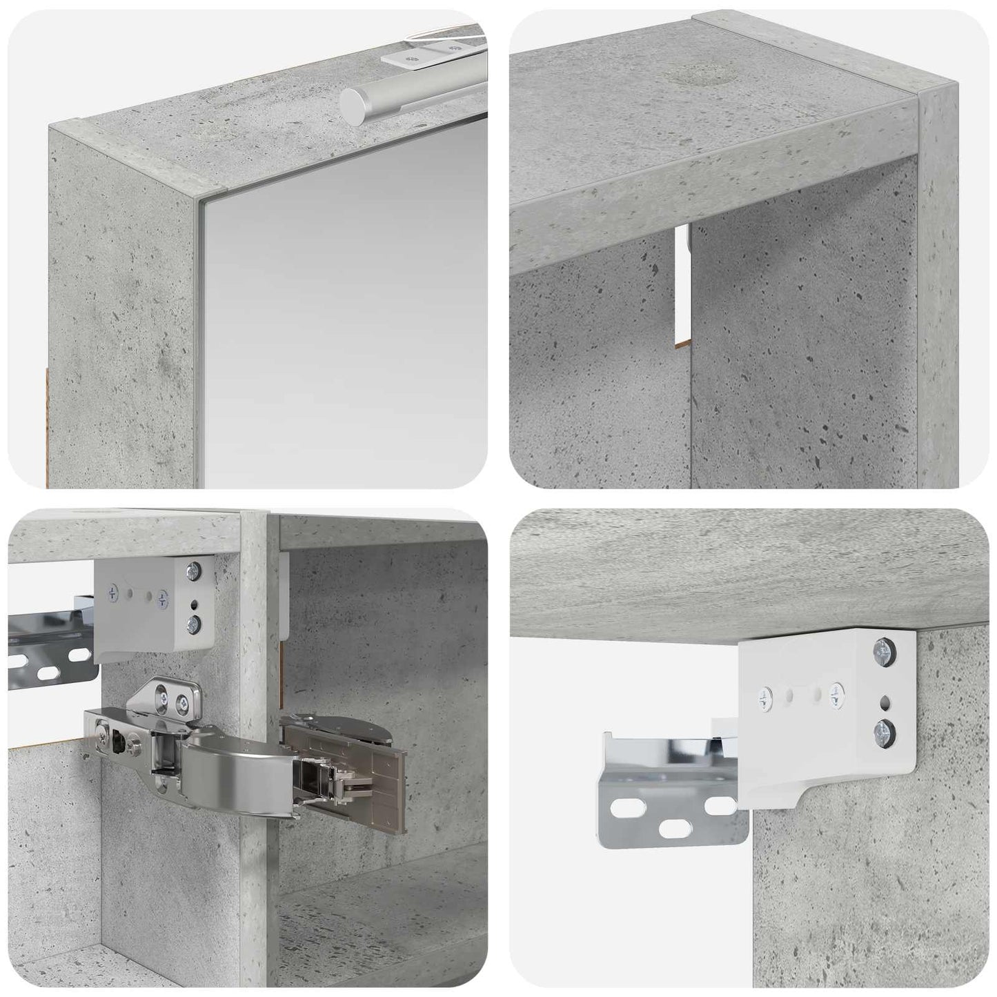 Bathroom Cabinet Set 3 pcs 120 x 10.5 x 60.5 cm Engineered wood