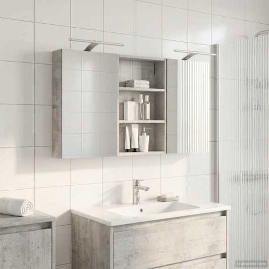 Bathroom Cabinet Set 3 pcs 120 x 10.5 x 60.5 cm Engineered wood