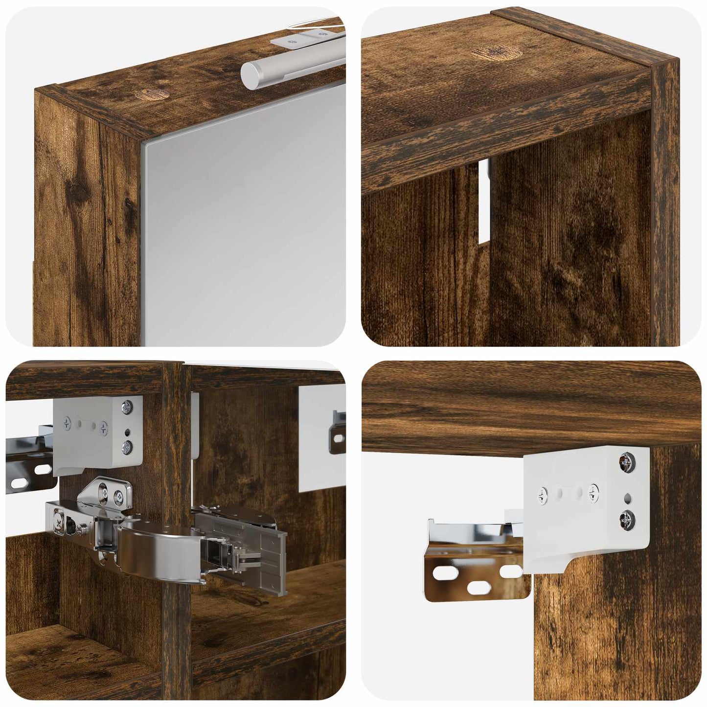Bathroom Cabinet Set 3 pcs 120 x 10.5 x 60.5 cm Engineered wood