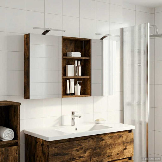 Bathroom Cabinet Set 3 pcs 120 x 10.5 x 60.5 cm Engineered wood