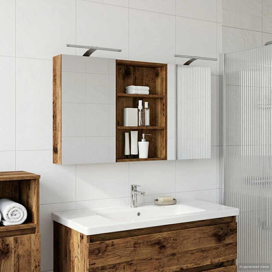 Bathroom Cabinet Set 3 pcs 120 x 10.5 x 60.5 cm Engineered wood