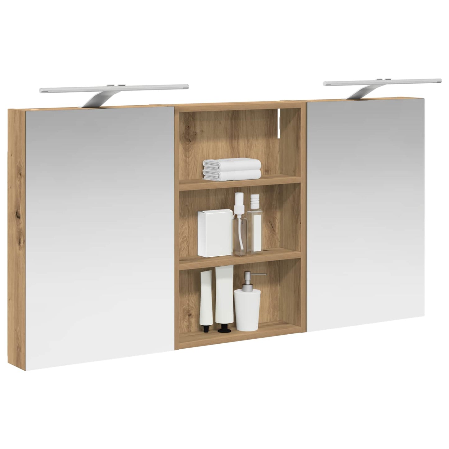 Bathroom Cabinet Set 3 pcs 120 x 10.5 x 60.5 cm Engineered wood