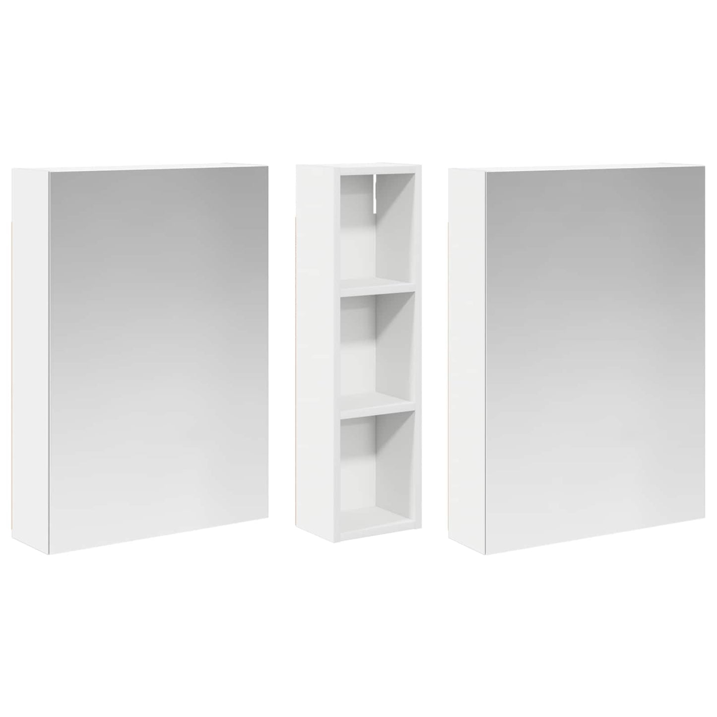 Bathroom Cabinet Set 3 pcs 120 x 14.5 x 70 cm Engineered wood