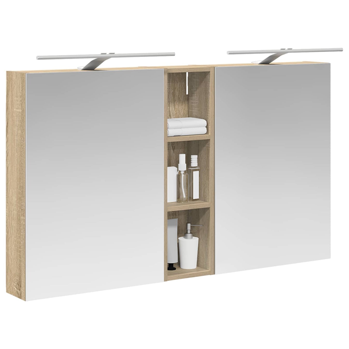 Bathroom Cabinet Set 3 pcs 120 x 14.5 x 70 cm Engineered wood