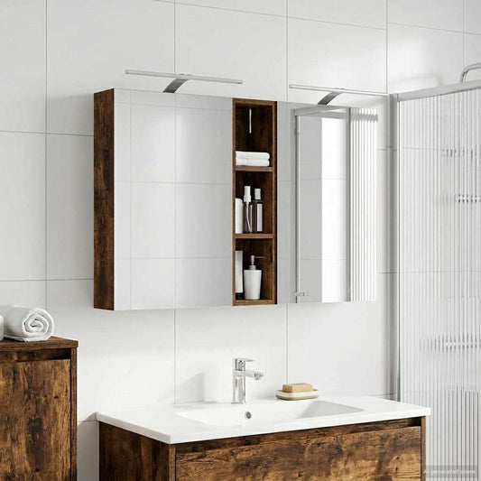 Bathroom Cabinet Set 3 pcs 120 x 14.5 x 70 cm Engineered wood