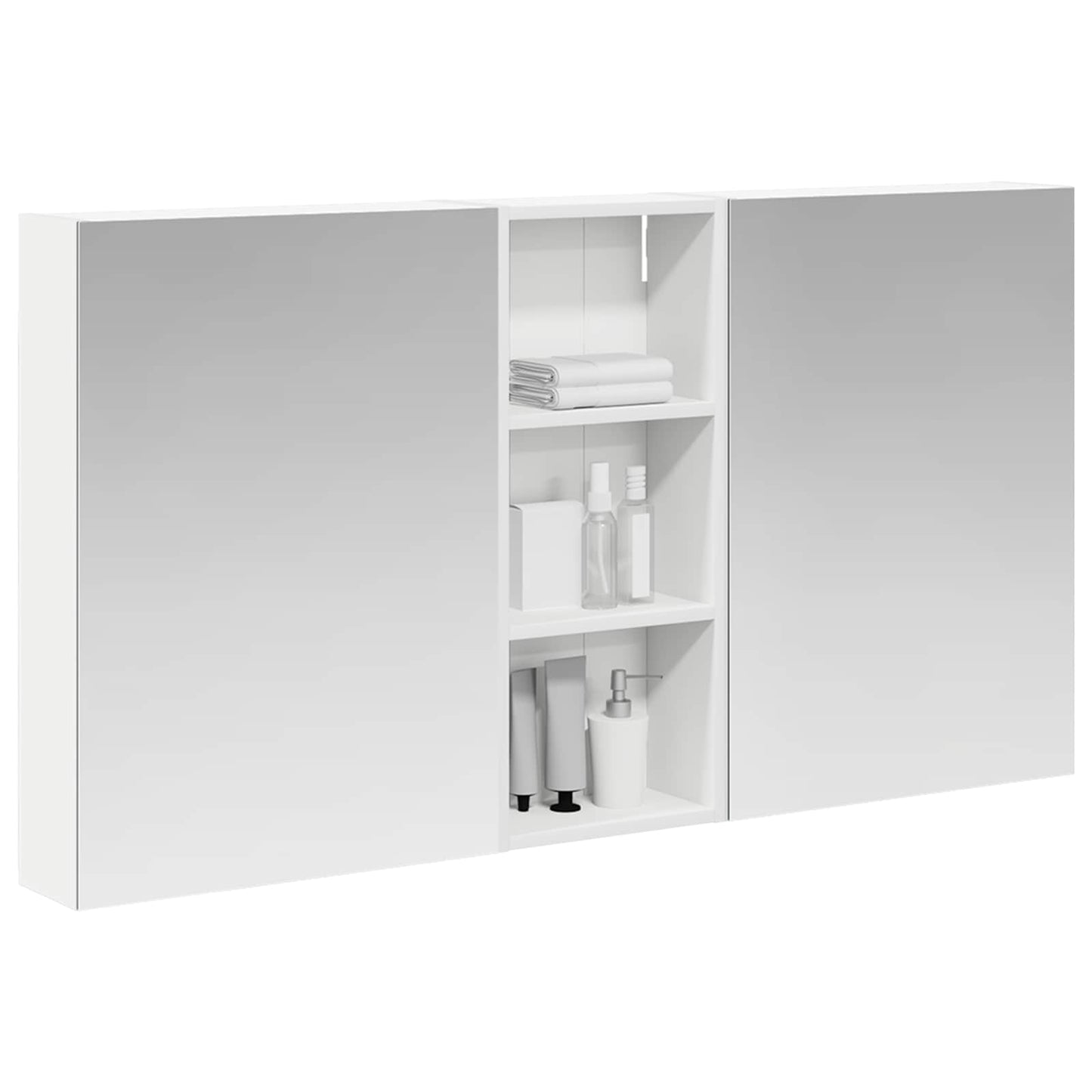 Bathroom Cabinet Set 3 pcs 130 x 14.5 x 70 cm Engineered wood