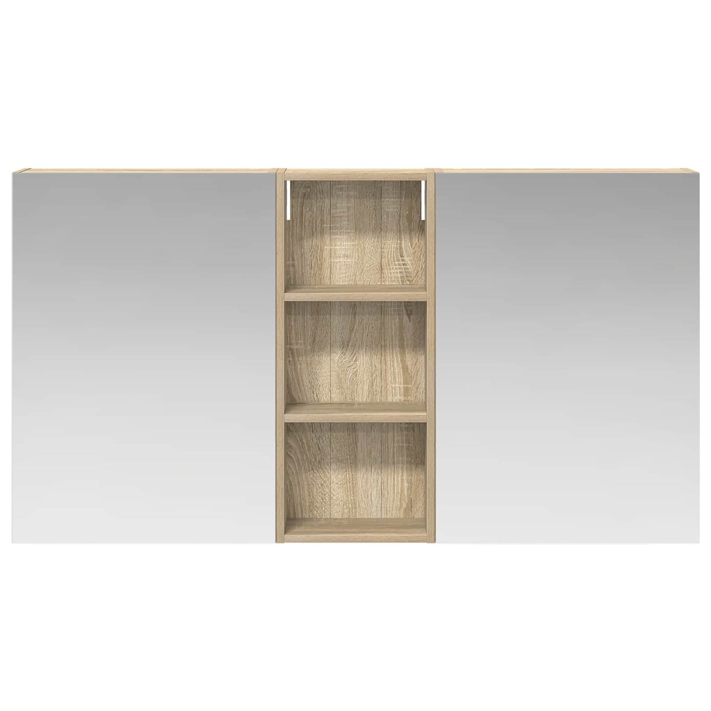 Bathroom Cabinet Set 3 pcs 130 x 14.5 x 70 cm Engineered wood