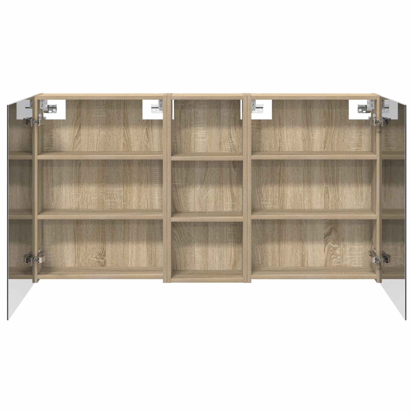 Bathroom Cabinet Set 3 pcs 130 x 14.5 x 70 cm Engineered wood