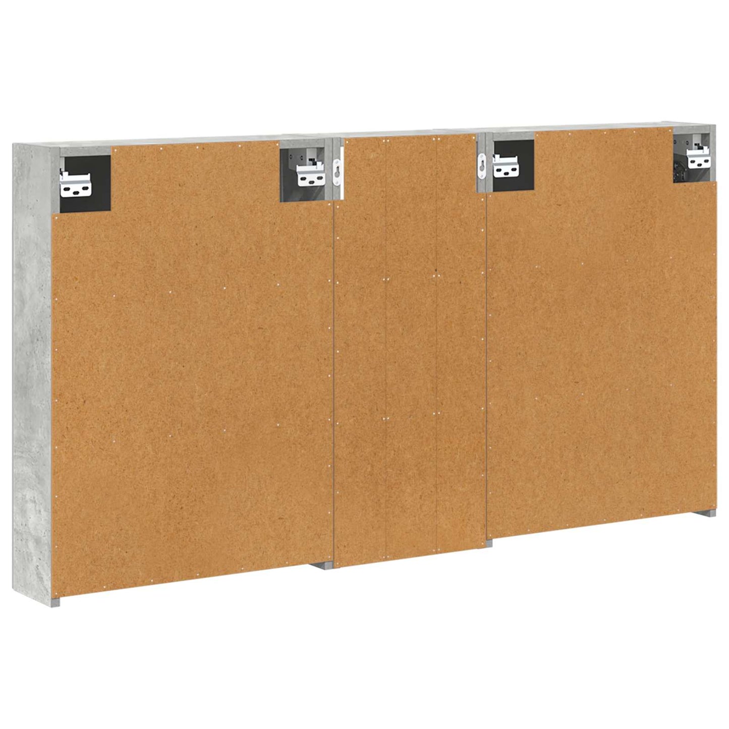 Bathroom Cabinet Set 3 pcs 130 x 14.5 x 70 cm Engineered wood