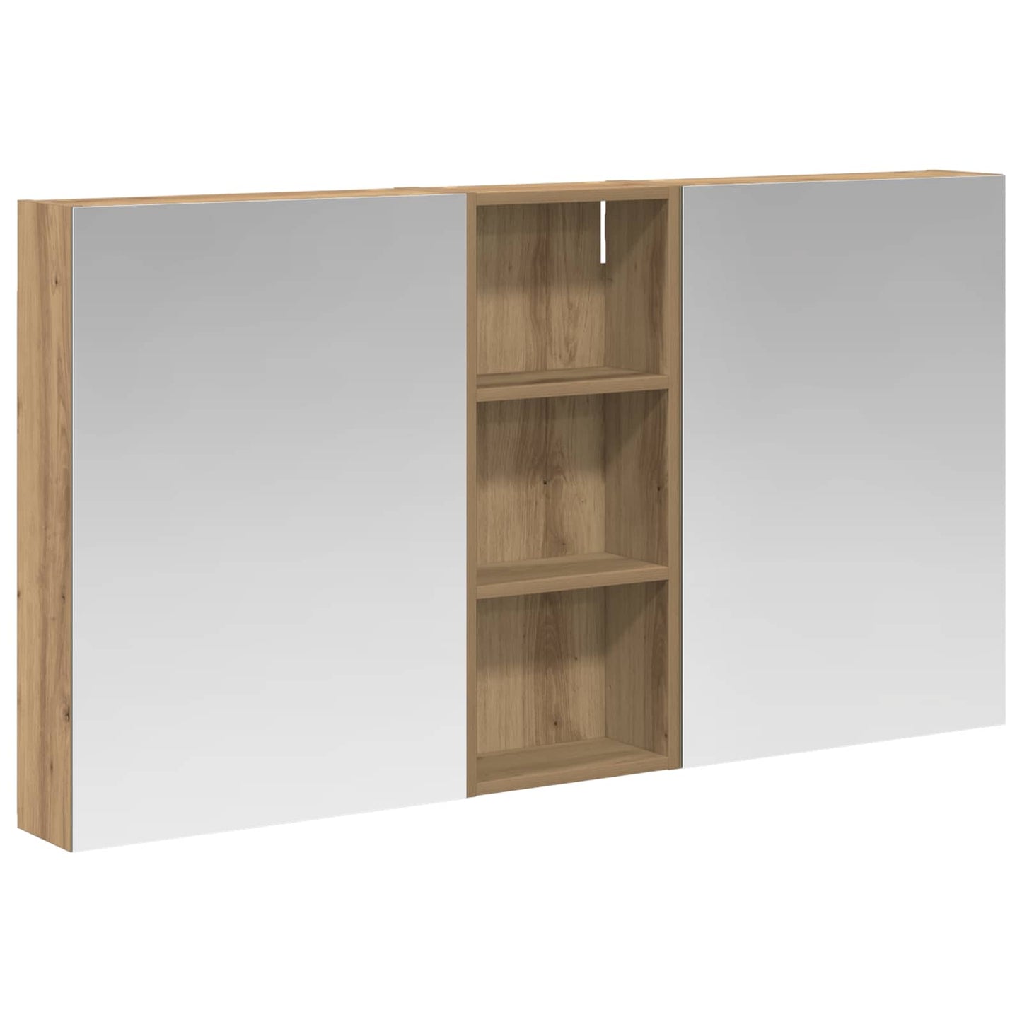 Bathroom Cabinet Set 3 pcs 130 x 14.5 x 70 cm Engineered wood