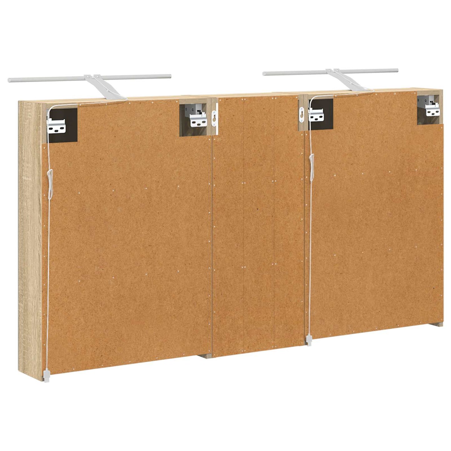 Bathroom Cabinet Set 3 pcs 130 x 14.5 x 70 cm Engineered wood