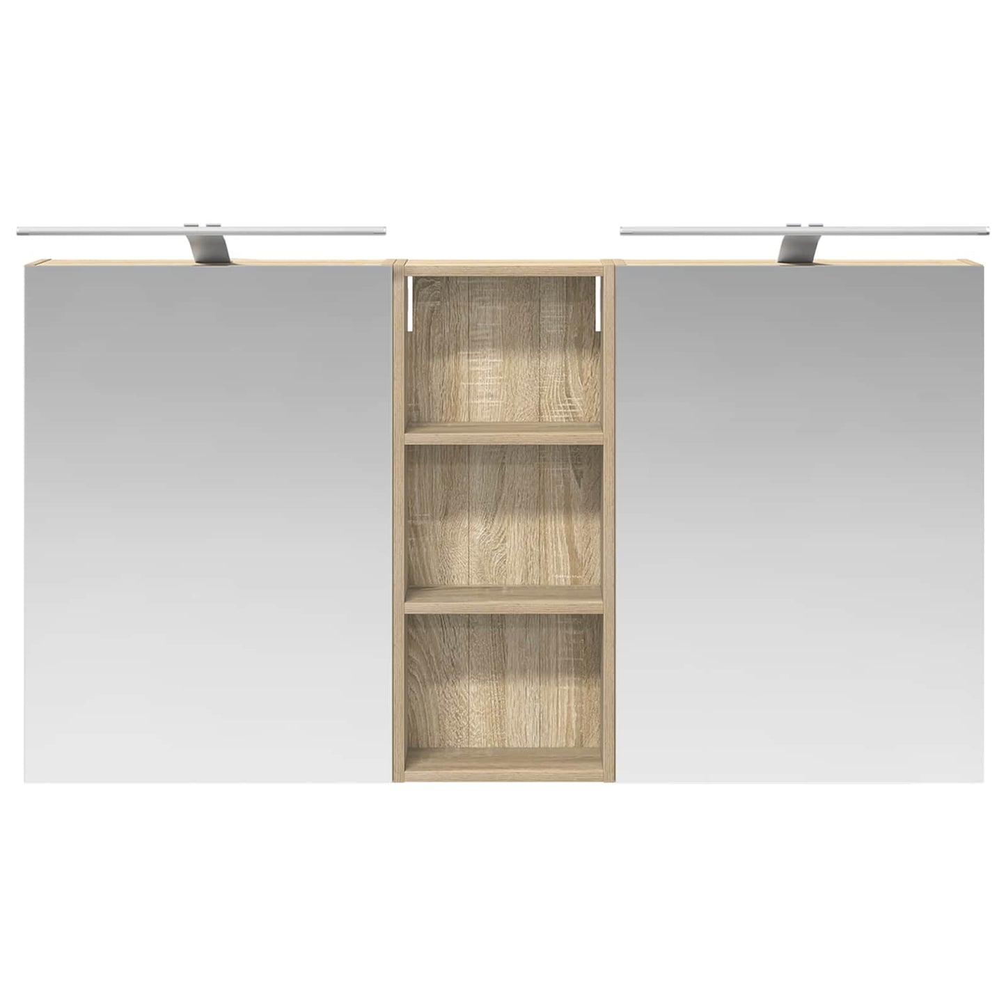 Bathroom Cabinet Set 3 pcs 130 x 14.5 x 70 cm Engineered wood