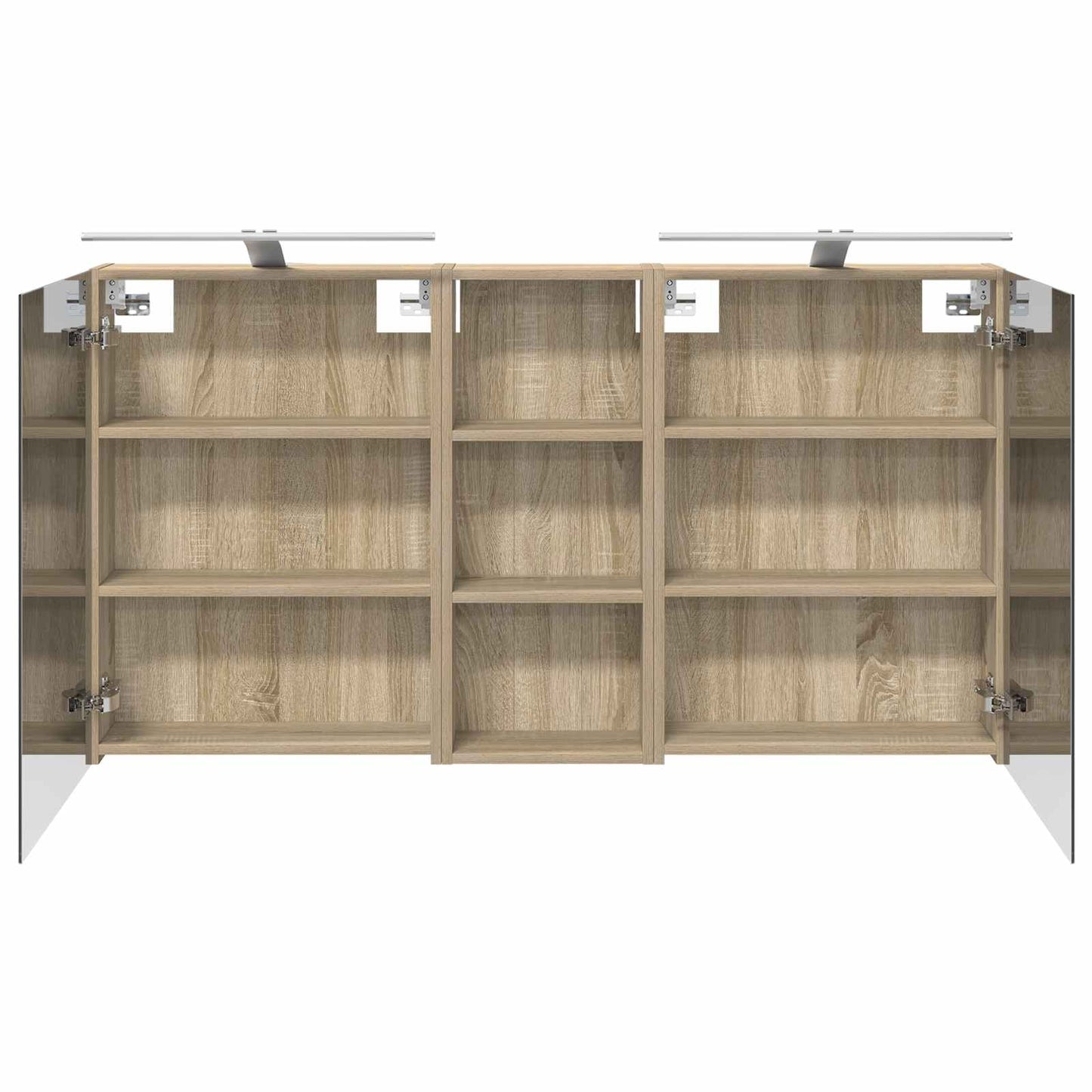 Bathroom Cabinet Set 3 pcs 130 x 14.5 x 70 cm Engineered wood