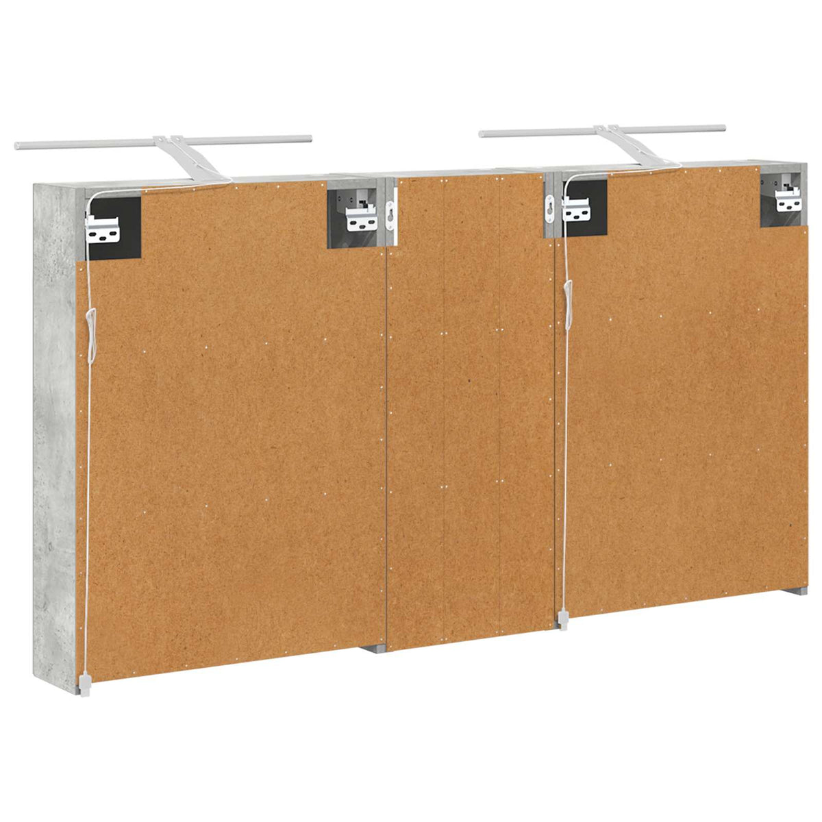 Bathroom Cabinet Set 3 pcs 130 x 14.5 x 70 cm Engineered wood