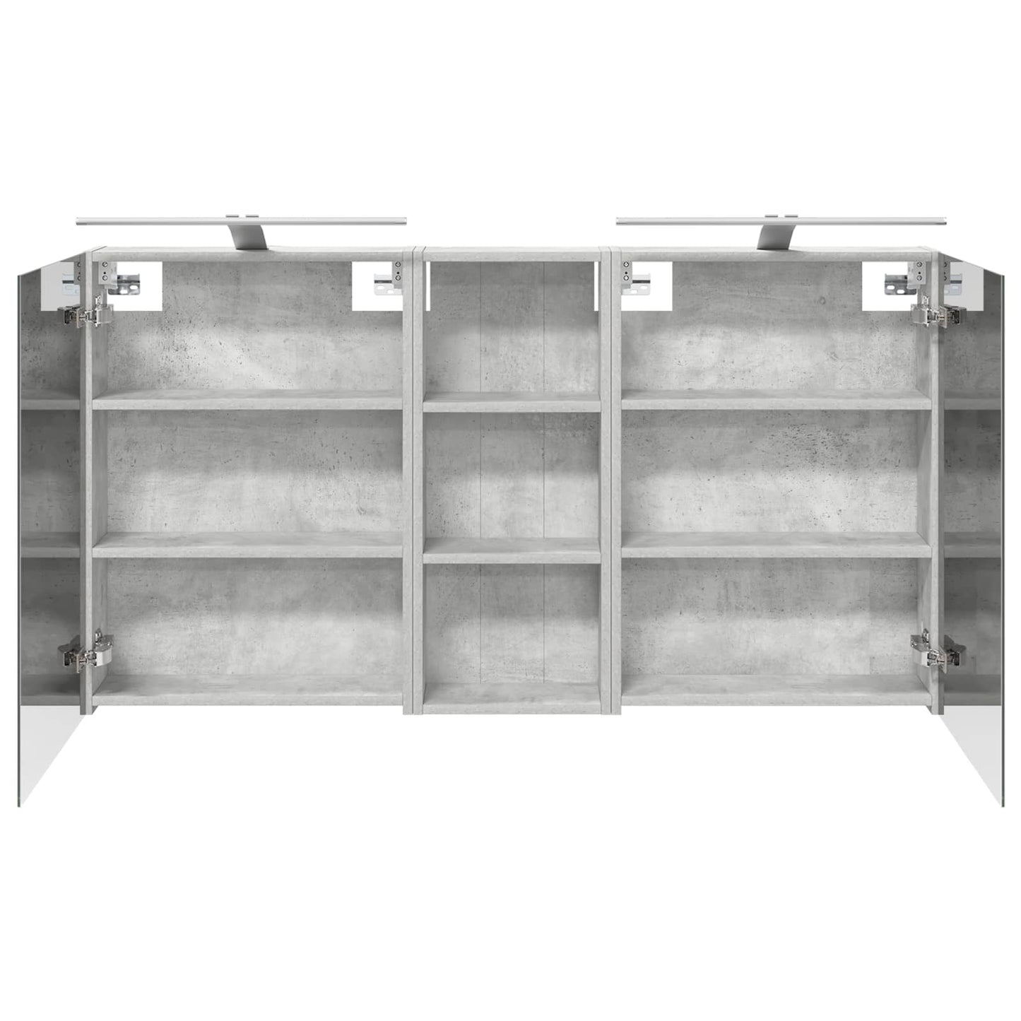 Bathroom Cabinet Set 3 pcs 130 x 14.5 x 70 cm Engineered wood