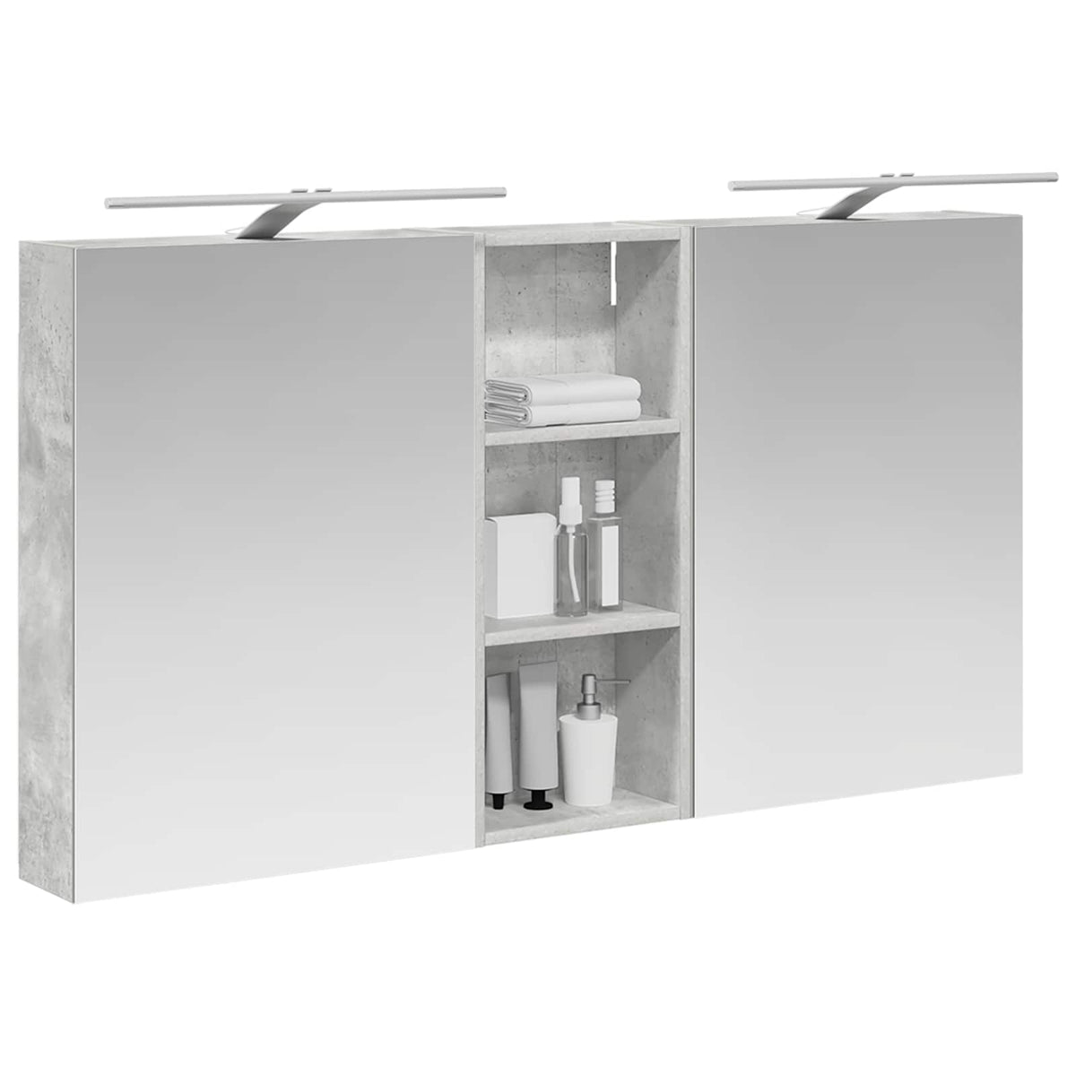 Bathroom Cabinet Set 3 pcs 130 x 14.5 x 70 cm Engineered wood