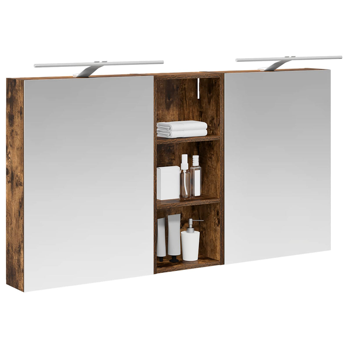 Bathroom Cabinet Set 3 pcs 130 x 14.5 x 70 cm Engineered wood