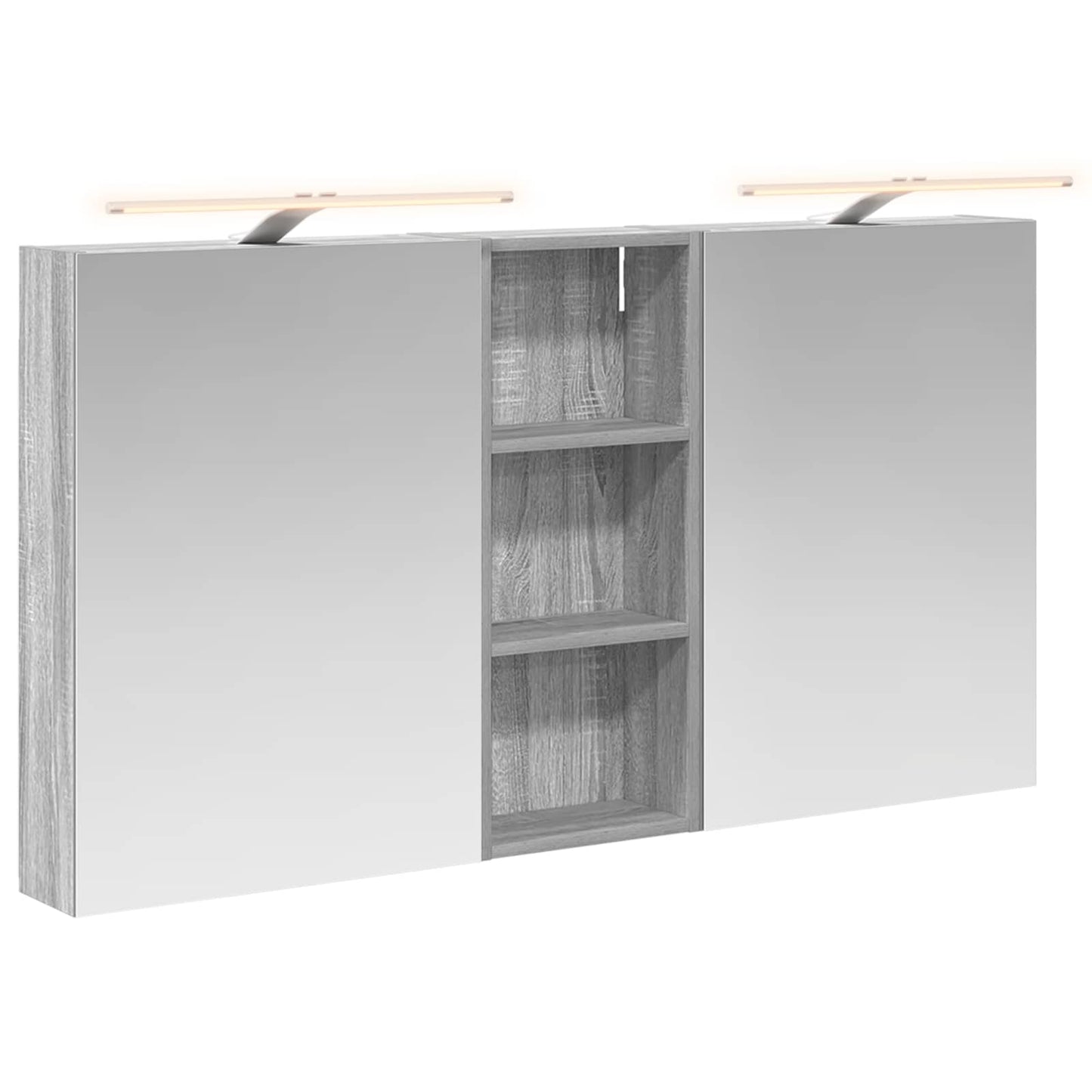 Bathroom Cabinet Set 3 pcs 130 x 14.5 x 70 cm Engineered wood