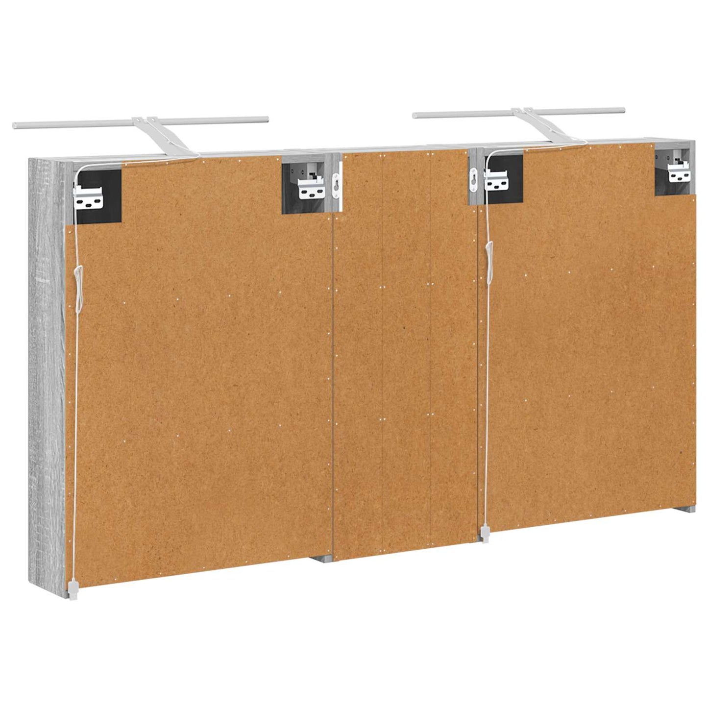 Bathroom Cabinet Set 3 pcs 130 x 14.5 x 70 cm Engineered wood