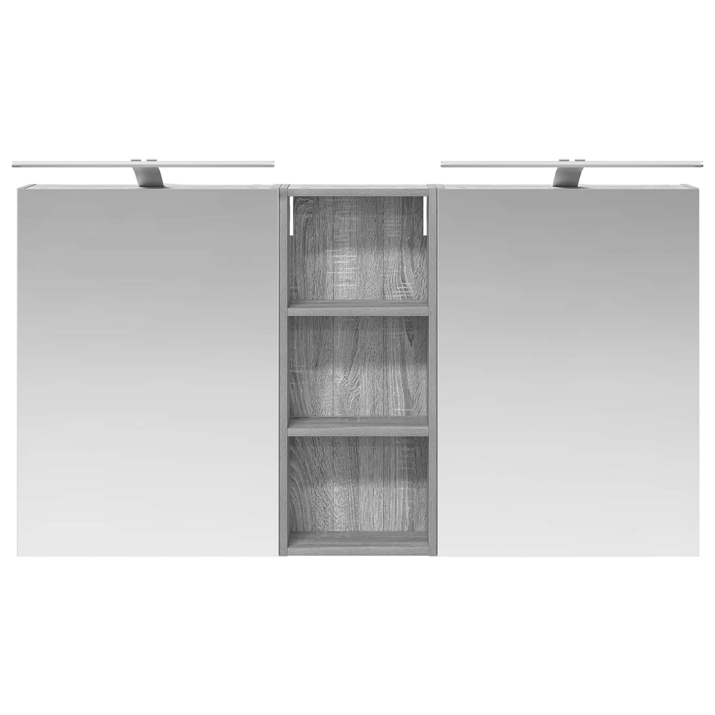 Bathroom Cabinet Set 3 pcs 130 x 14.5 x 70 cm Engineered wood