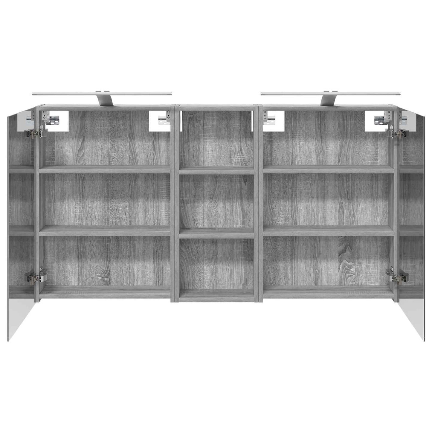 Bathroom Cabinet Set 3 pcs 130 x 14.5 x 70 cm Engineered wood