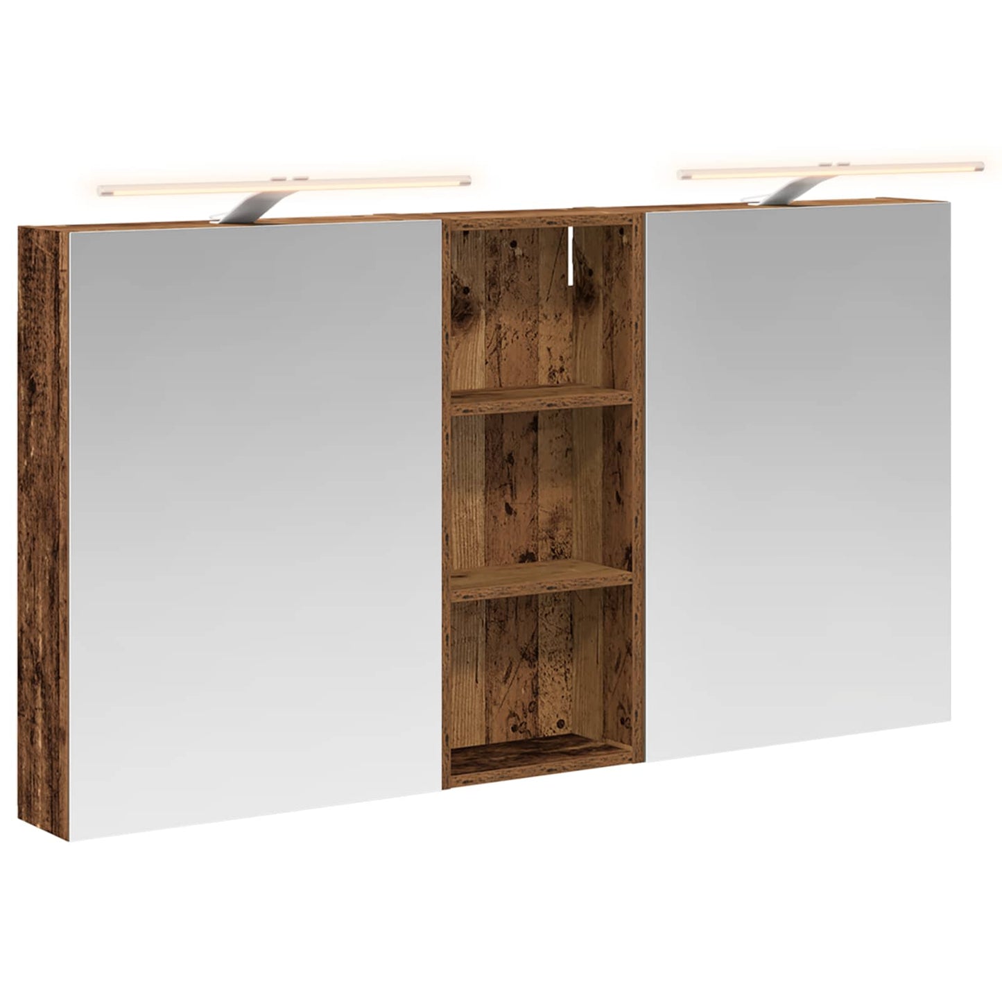 Bathroom Cabinet Set 3 pcs 130 x 14.5 x 70 cm Engineered wood
