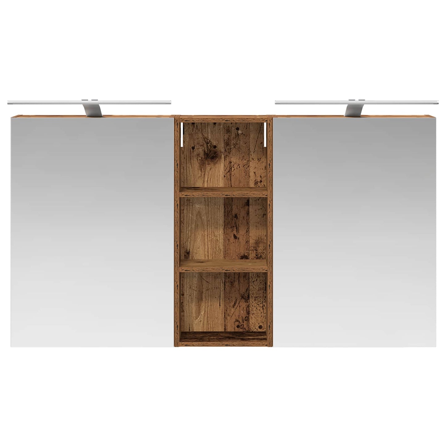 Bathroom Cabinet Set 3 pcs 130 x 14.5 x 70 cm Engineered wood