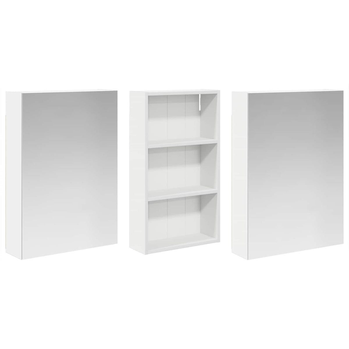 Bathroom Cabinet Set 3 pcs 140 x 14.5 x 70 cm Engineered wood