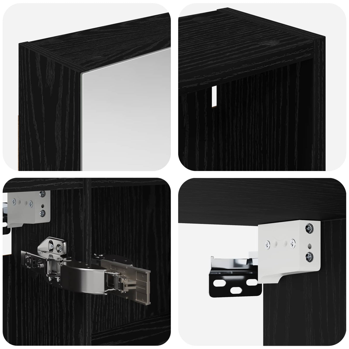 Bathroom Cabinet Set 3 pcs 140 x 14.5 x 70 cm Engineered wood