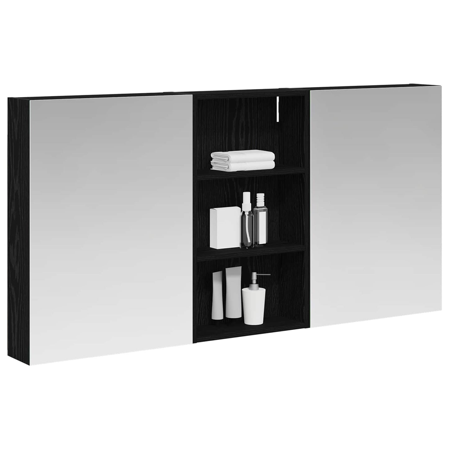 Bathroom Cabinet Set 3 pcs 140 x 14.5 x 70 cm Engineered wood