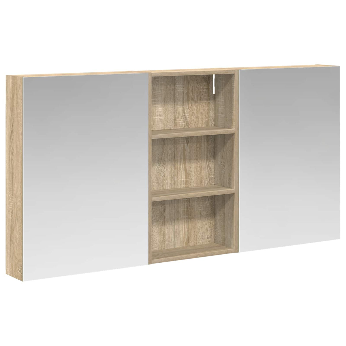 Bathroom Cabinet Set 3 pcs 140 x 14.5 x 70 cm Engineered wood