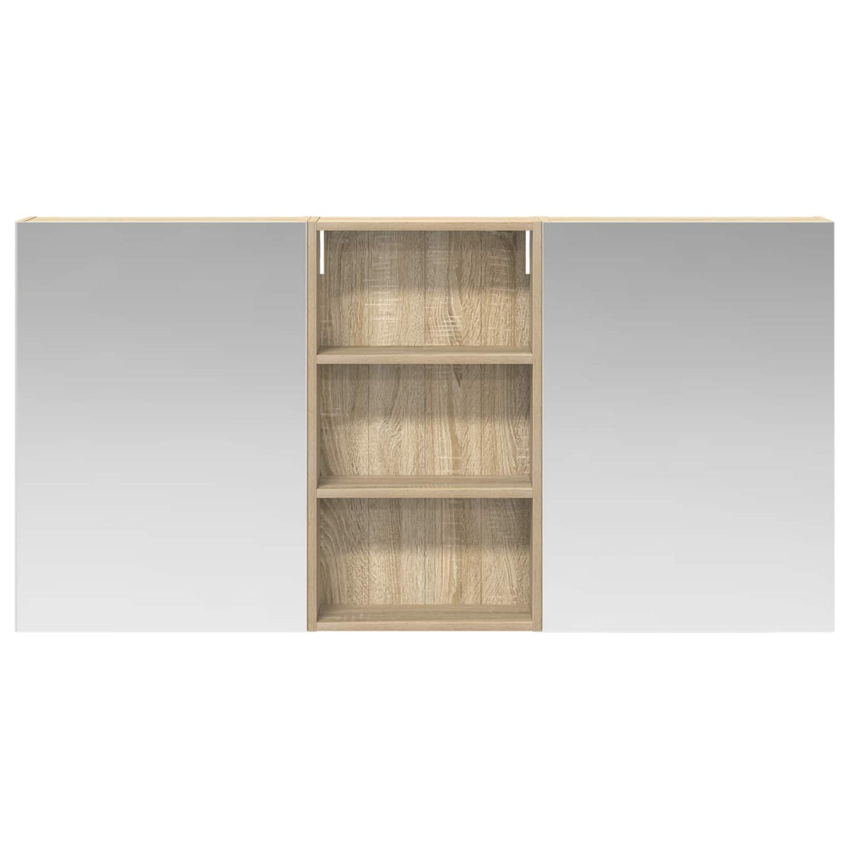 Bathroom Cabinet Set 3 pcs 140 x 14.5 x 70 cm Engineered wood