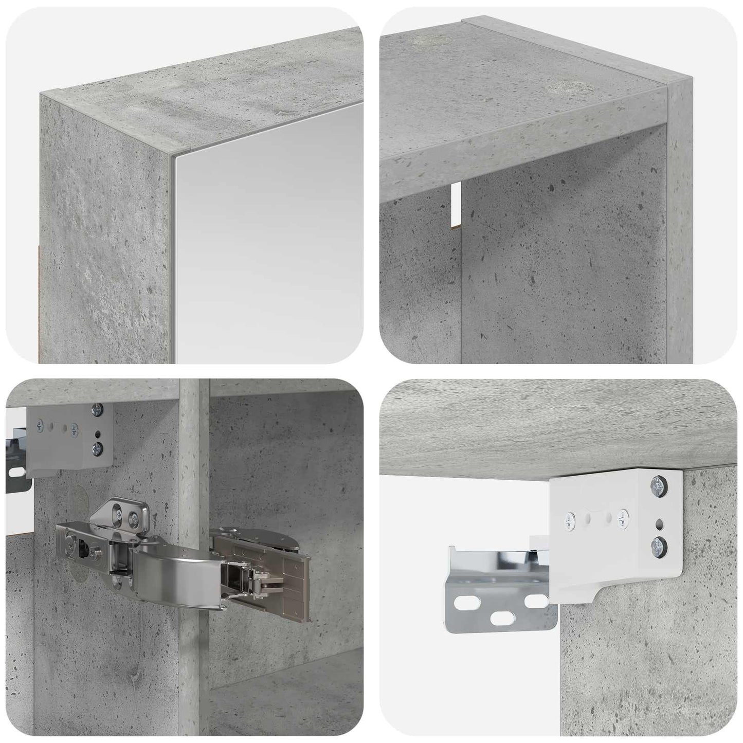 Bathroom Cabinet Set 3 pcs 140 x 14.5 x 70 cm Engineered wood
