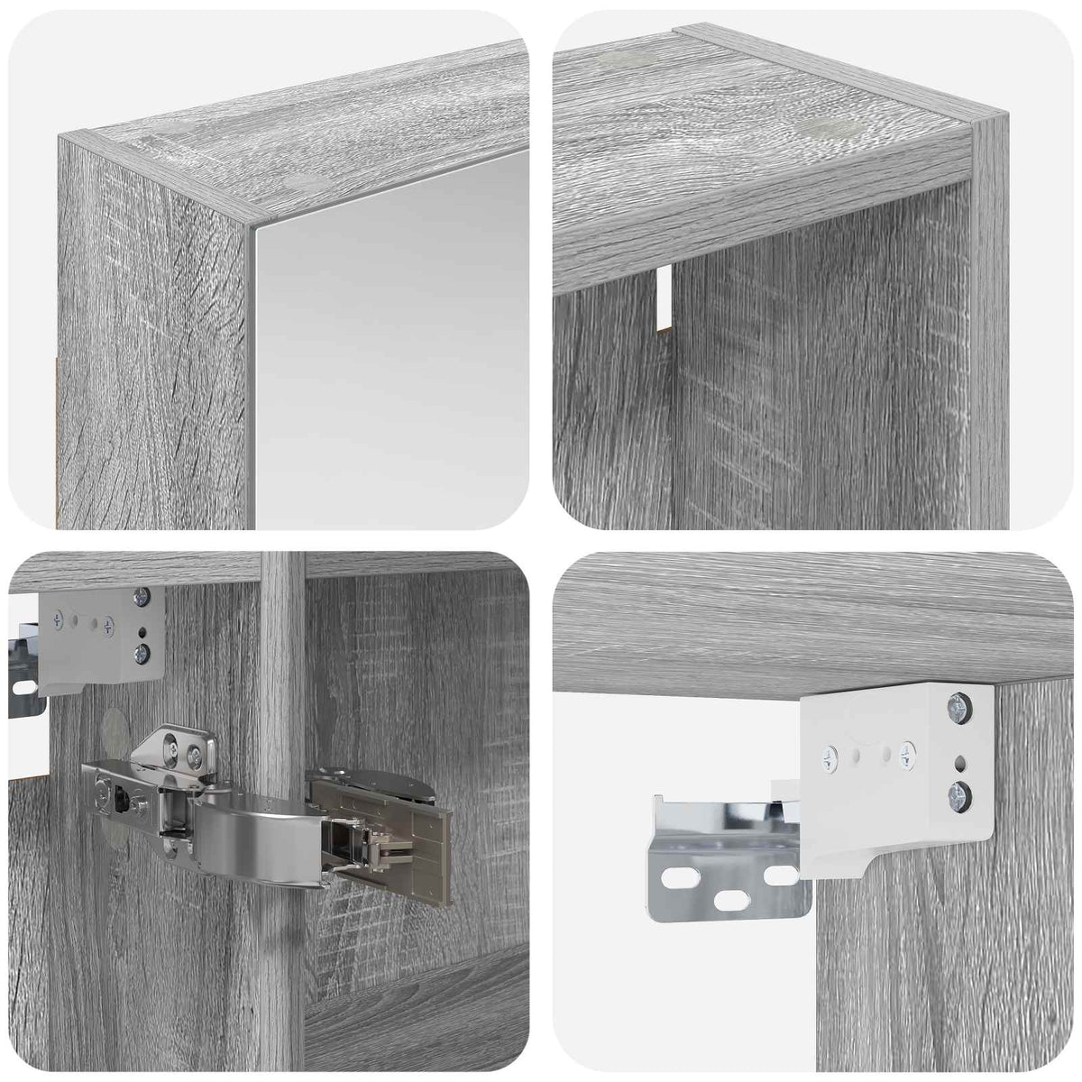 Bathroom Cabinet Set 3 pcs 140 x 14.5 x 70 cm Engineered wood
