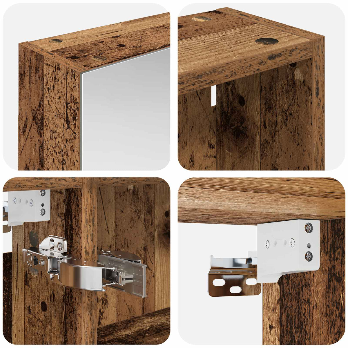 Bathroom Cabinet Set 3 pcs 140 x 14.5 x 70 cm Engineered wood