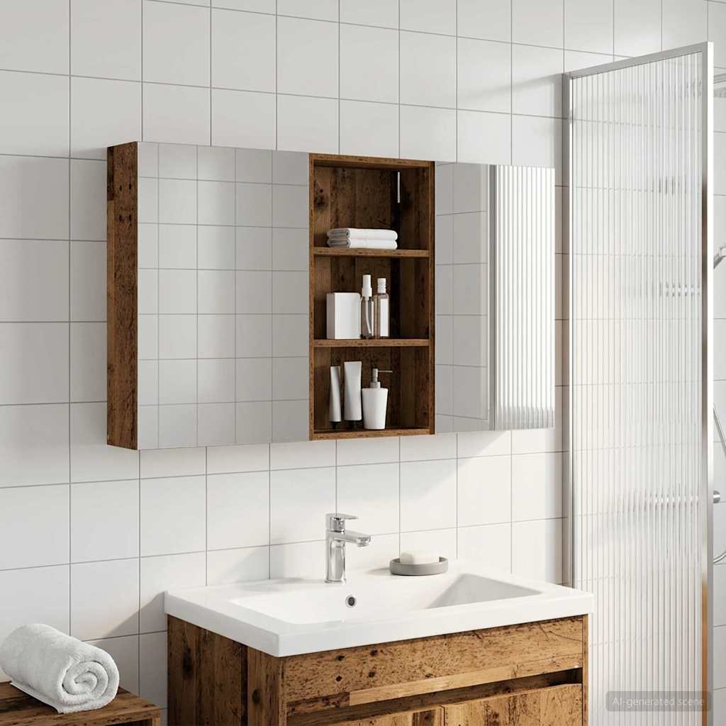 Bathroom Cabinet Set 3 pcs 140 x 14.5 x 70 cm Engineered wood