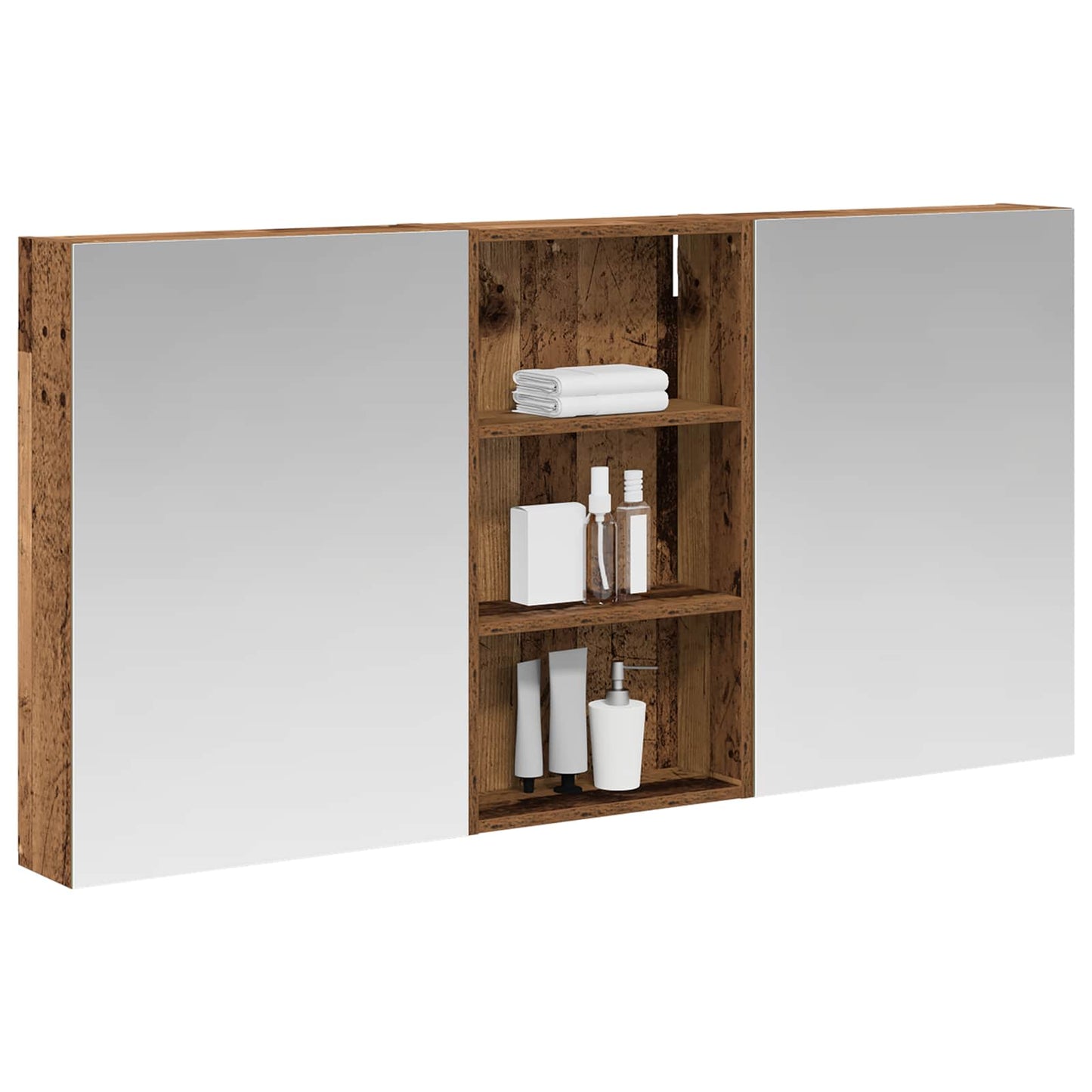 Bathroom Cabinet Set 3 pcs 140 x 14.5 x 70 cm Engineered wood