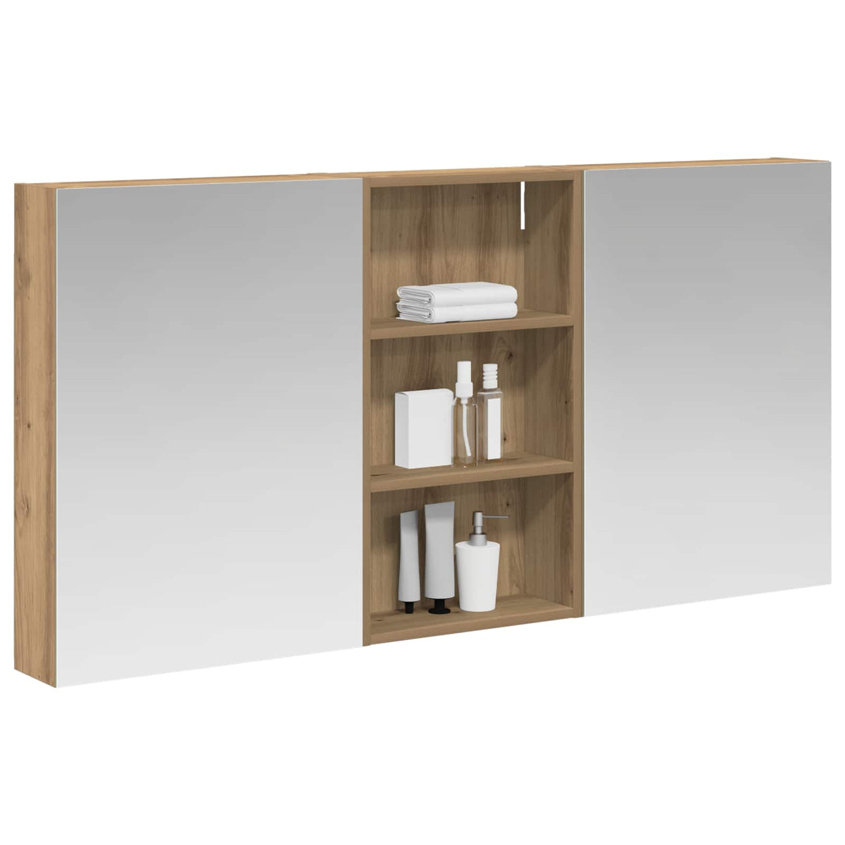 Bathroom Cabinet Set 3 pcs 140 x 14.5 x 70 cm Engineered wood