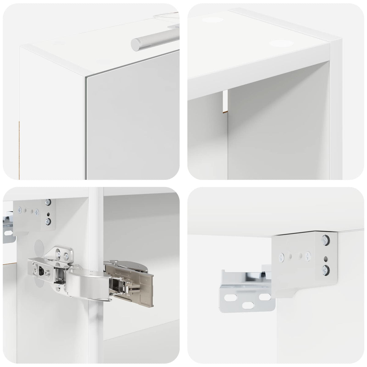 Bathroom Cabinet Set 3 pcs 140 x 14.5 x 70 cm Engineered wood