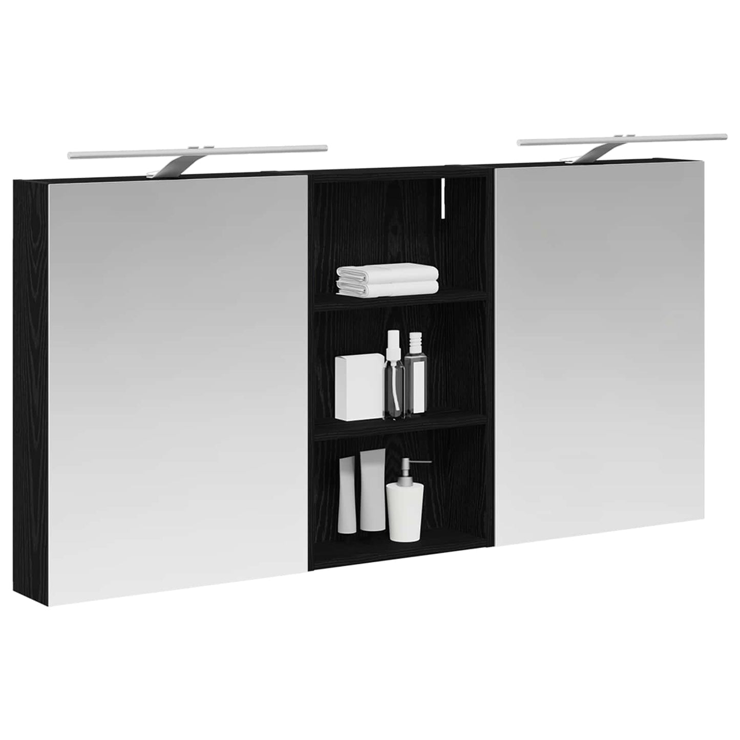 Bathroom Cabinet Set 3 pcs 140 x 14.5 x 70 cm Engineered wood
