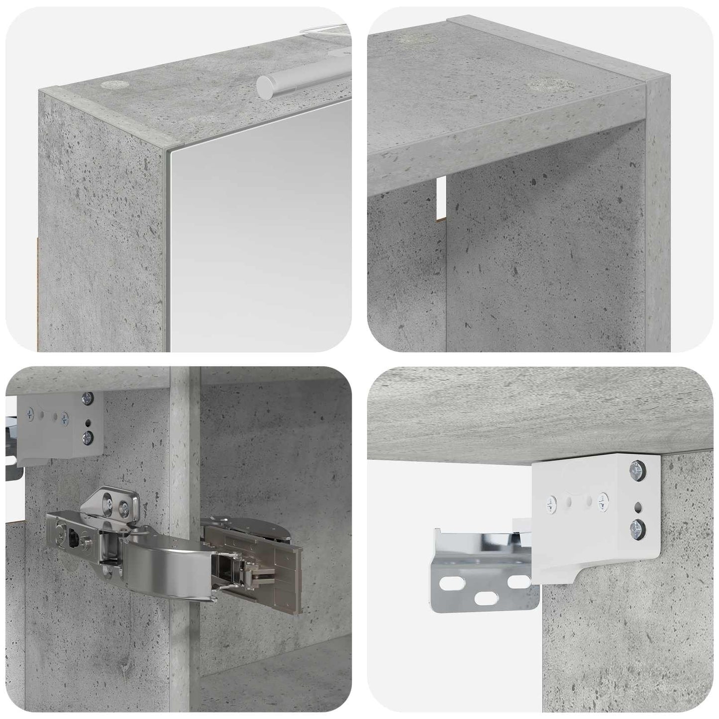 Bathroom Cabinet Set 3 pcs 140 x 14.5 x 70 cm Engineered wood